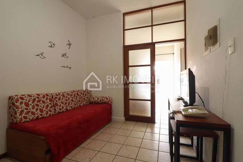 Lindo apartamento para 4 pessoas com vista mar