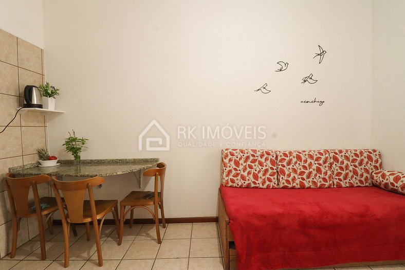 Lindo apartamento para 4 pessoas com vista mar