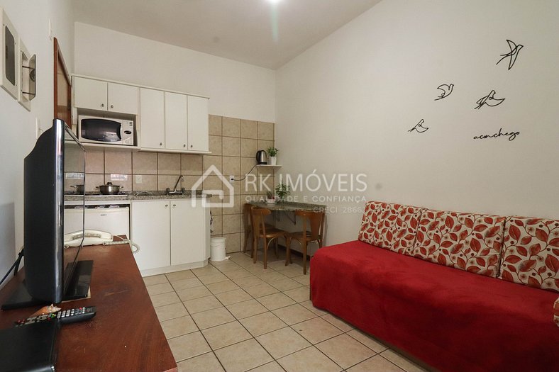 Lindo apartamento para 4 pessoas com vista mar