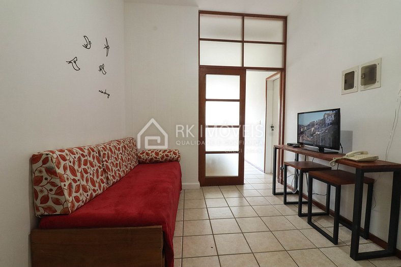 Lindo apartamento para 4 pessoas com vista mar