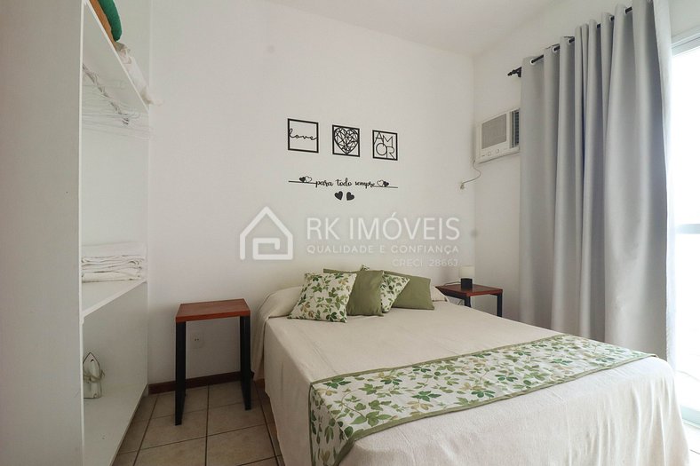 Lindo apartamento para 4 pessoas com vista mar